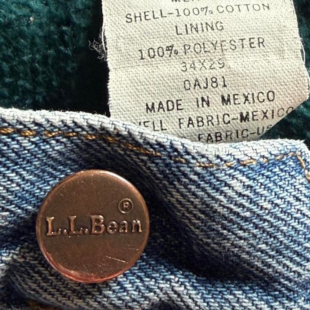 L.L.Bean | Double L Classic Fit Fleece Lined Jeans - Picture 3 of 8